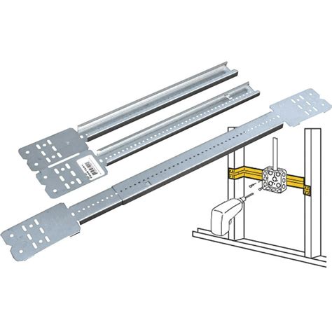 electrical box bracket to stud|adjustable electrical box mounting bracket.